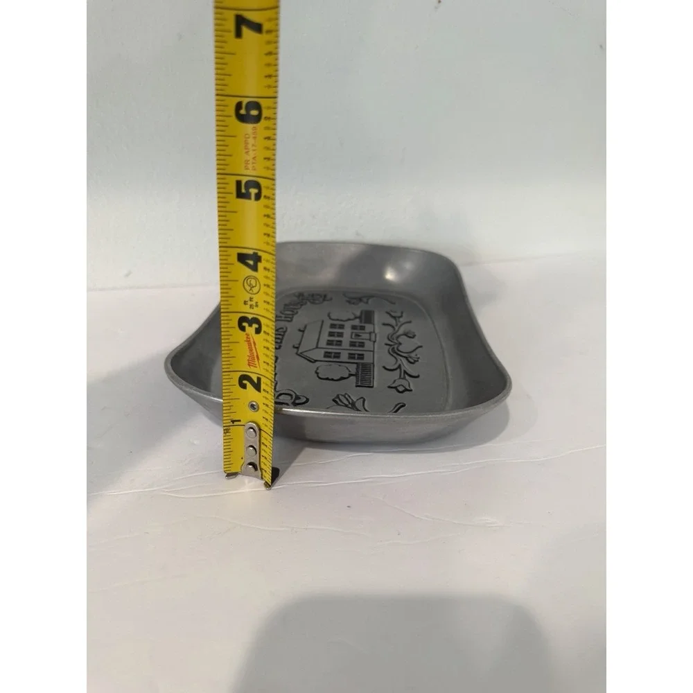 Vintage Wilton Armetale "Bless This House" Pewter Metal Bread Tray Heavy Y2K - Picture 8 of 8
